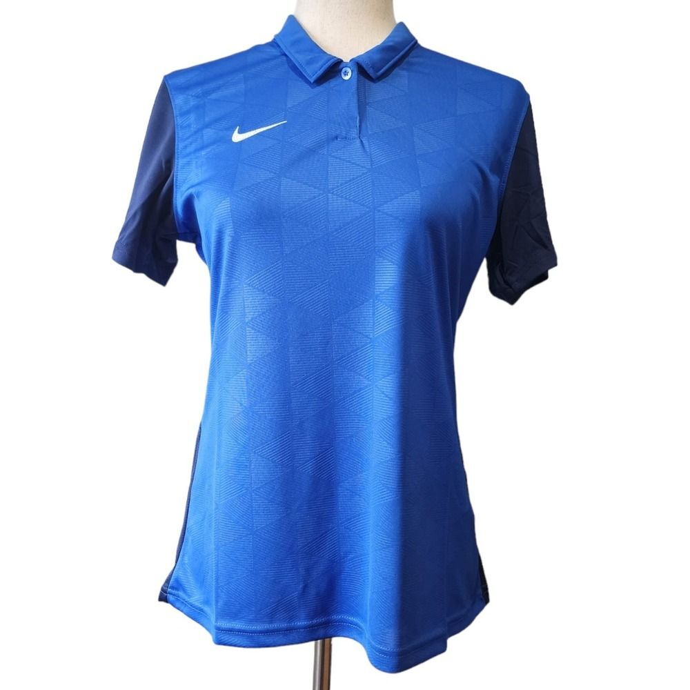 Nike DRI-FIT Polo Shirt Women's Soccer Jersey Top Blue Collared Size M CJ5727-48 - Picture 5 of 7